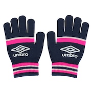 アンブロ(UMBRO)(キッズ)手袋 ジュニア ニットグローブ 防寒 UUDWJD55 NVPK