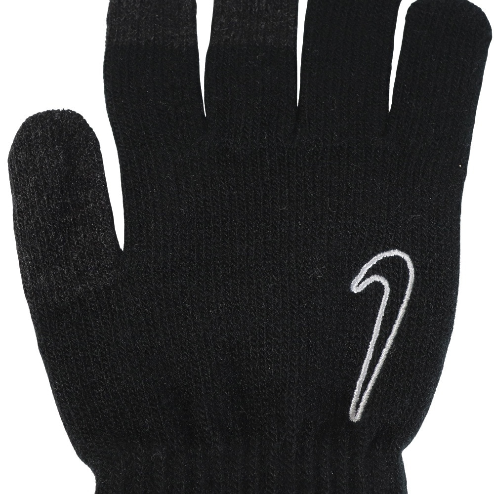 ナイキ（NIKE）（キッズ）ジュニア 手袋 ユース ニット テック&グローブ 2.0 防寒 CW3022-091 黒 Sサイズ タッチスクリーン対応 
