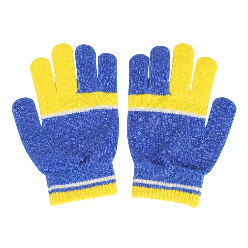 ジローム（GIRAUDM）（キッズ）ジュニア ストレッチニットグローブ WG3F0012-WA902-GRSN BLU 防寒 滑り止め