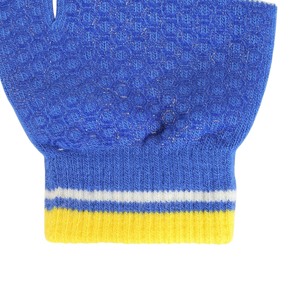 ジローム（GIRAUDM）（キッズ）ジュニア ストレッチニットグローブ WG3F0012-WA902-GRSN BLU 防寒 滑り止め