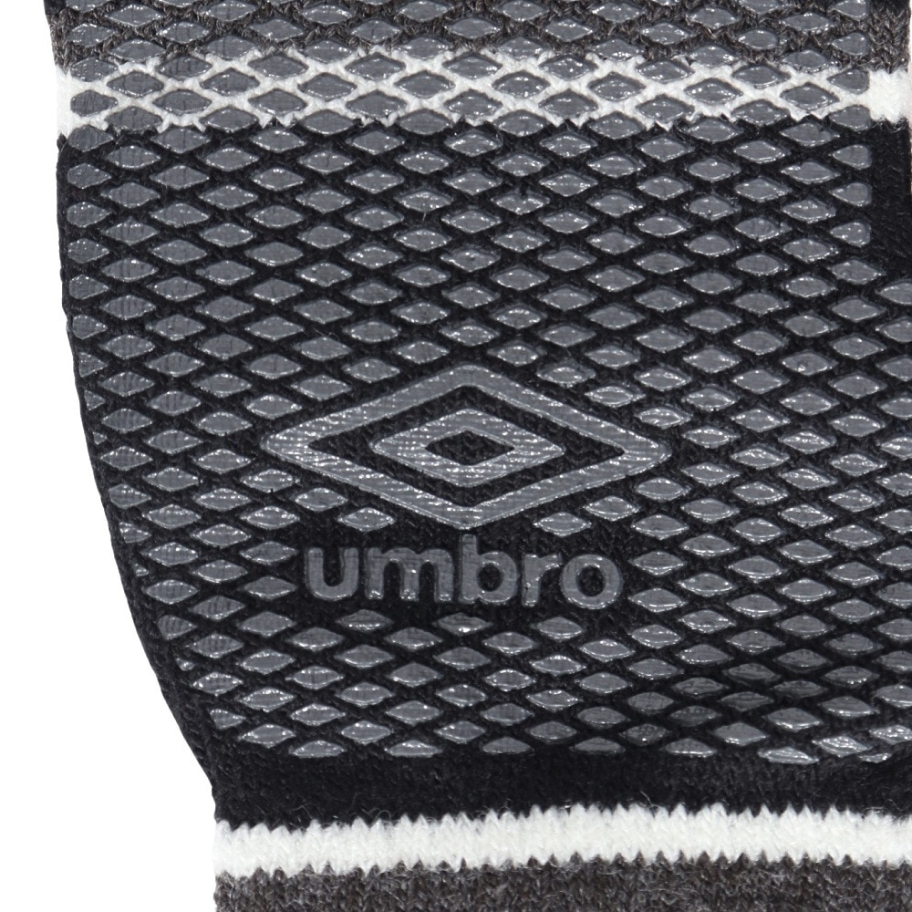アンブロ（UMBRO）（キッズ）手袋 ジュニア ニットグローブ UUDYJD55 BKGY ブラック