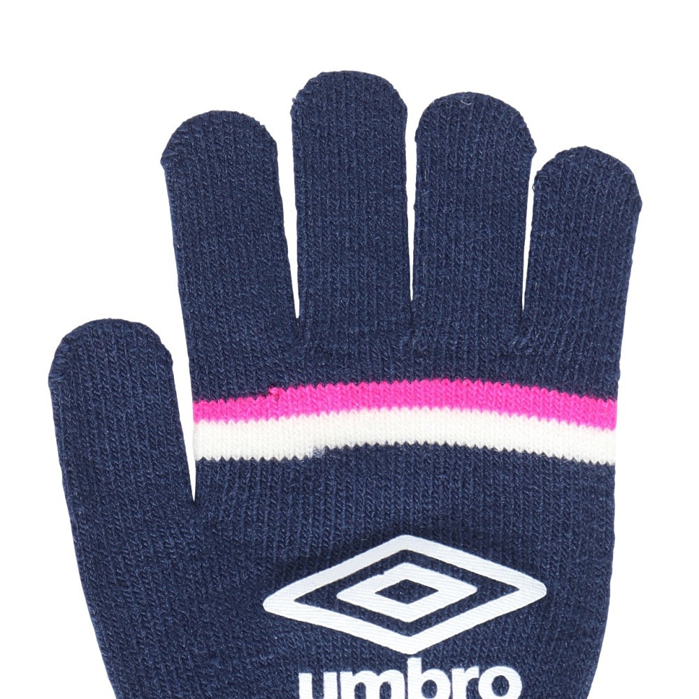 アンブロ（UMBRO）（キッズ）手袋 ジュニア ニットグローブ UUDYJD55 NVPK