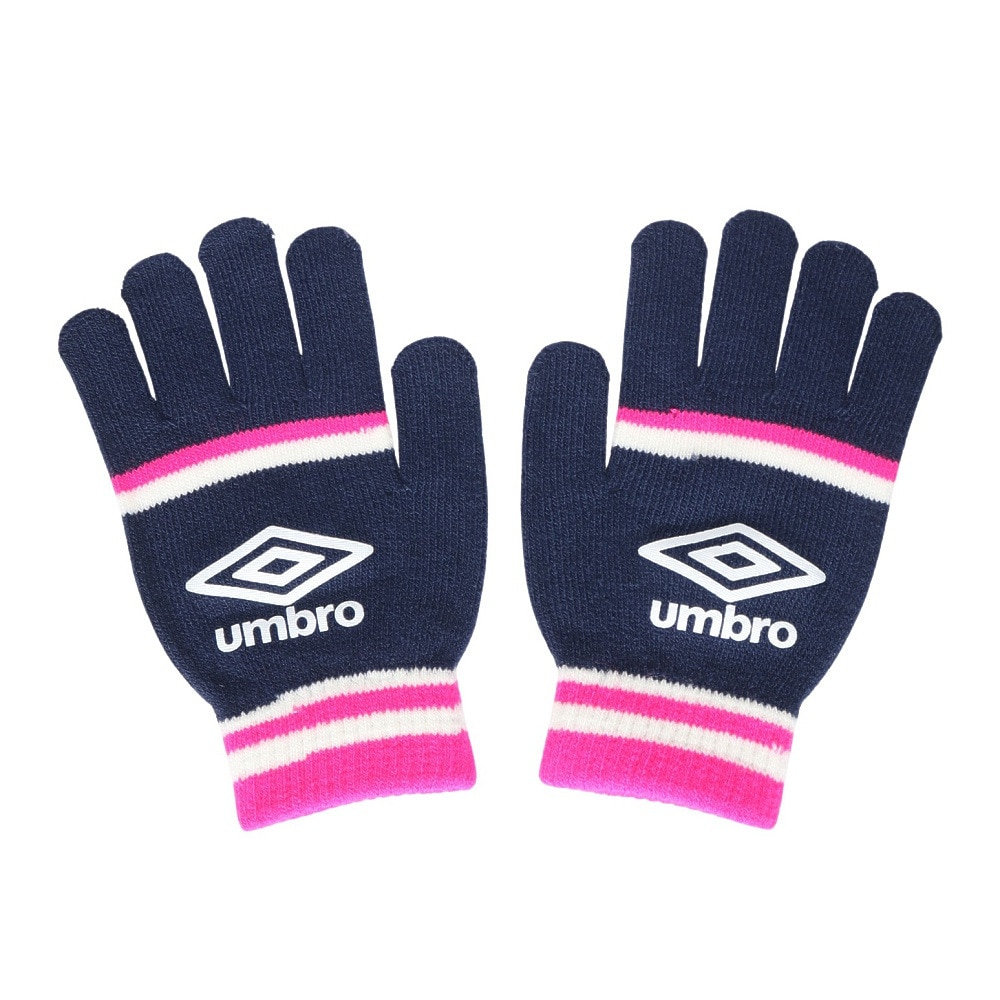 アンブロ（UMBRO）（キッズ）手袋 ジュニア ニットグローブ UUDYJD55 NVPK