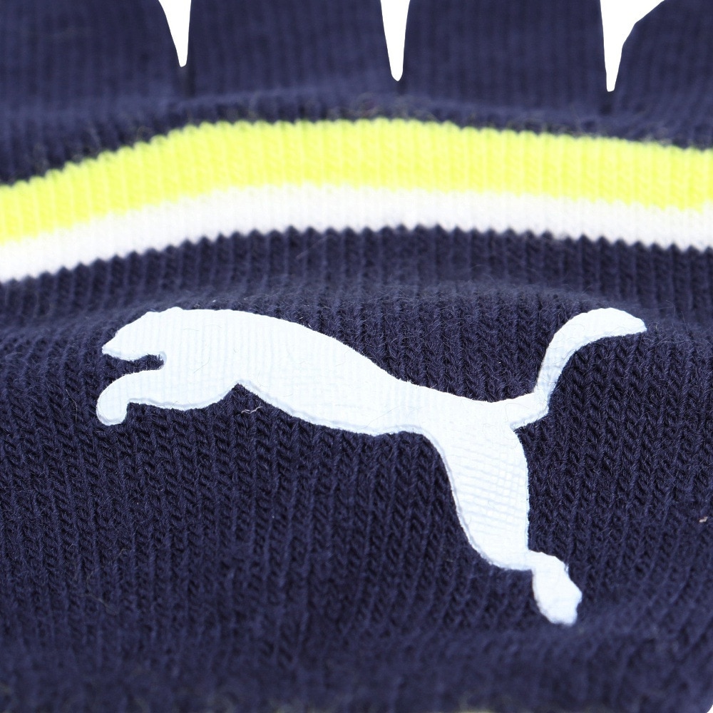 プーマ（PUMA）（キッズ）手袋 ジュニア キャットロゴ マジックグローブ 04179810 黒 ライム 滑り止め
