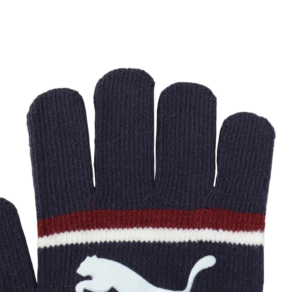 プーマ（PUMA）（メンズ、レディース）手袋 キャットロゴ マジックグローブ 紺 Sサイズ 04179813 防寒 寒さ対策 滑り止め加工