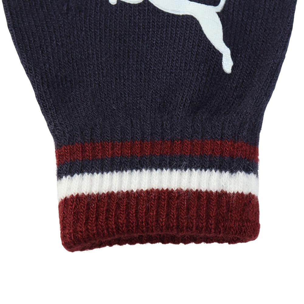 プーマ（PUMA）（メンズ、レディース）手袋 キャットロゴ マジックグローブ 紺 Sサイズ 04179813 防寒 寒さ対策 滑り止め加工