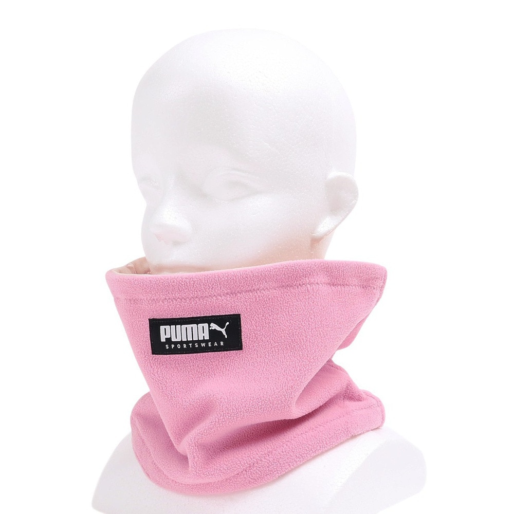 プーマ（PUMA）（キッズ）ジュニア フリース ネックウォーマー 05408909 ピンク リバーシブル 子供