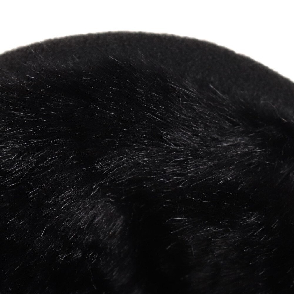 ノーブランド（NO BRAND）（キッズ）耳あて リブニット ジュニア バックアーム イヤーマフ 902NN2II0559 BLK 防寒