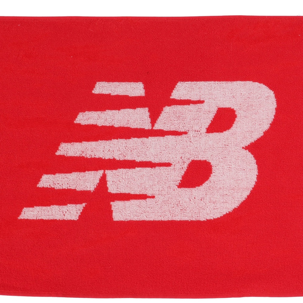 ニューバランス（new balance）（メンズ、レディース、キッズ）ジャガードフェイスタオル ビッグフライング ロゴ 赤 LAM45772TRE ジャガード織 スポーツ 運動
