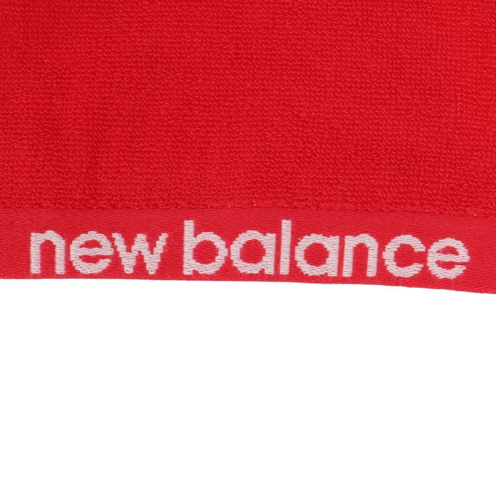 ニューバランス（new balance）（メンズ、レディース、キッズ）ジャガードフェイスタオル ビッグフライング ロゴ 赤 LAM45772TRE ジャガード織 スポーツ 運動