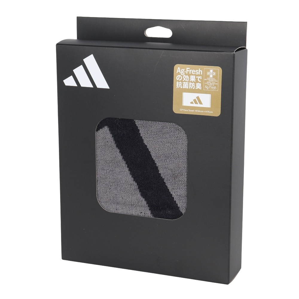 アディダス（adidas）（メンズ、レディース、キッズ）タオル CP FT フェイスタオル 黒 75×34cm ADJT-963 BLK スポーツタオル プレゼント ギフト 抗菌 防臭