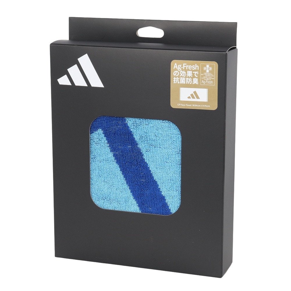 アディダス（adidas）（メンズ、レディース、キッズ）タオル CP FT フェイスタオル 青 75×34cm ADJT-963 BLU スポーツタオル プレゼント ギフト 抗菌 防臭