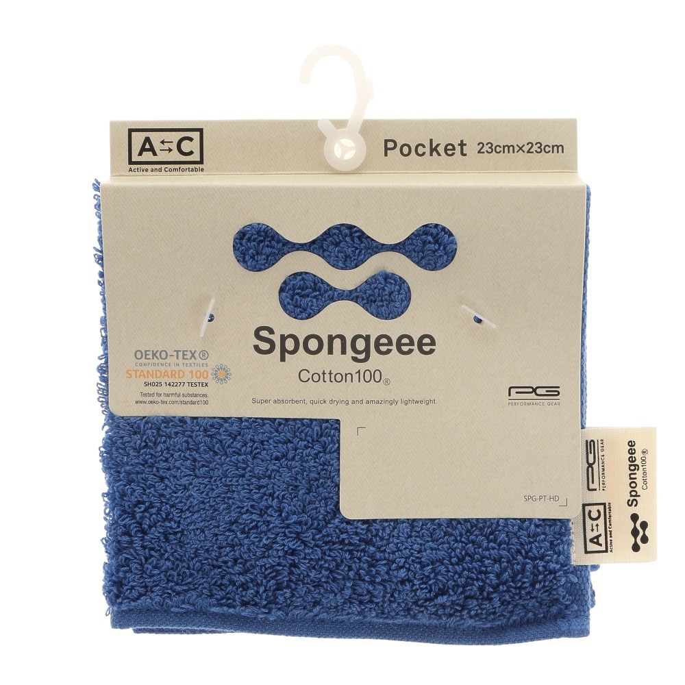 Spongeee ポケットタオル 911PA0AZ6826BLU