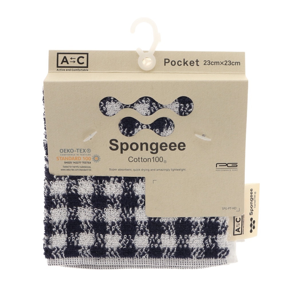 エーシーピージー（ACPG）（メンズ、レディース、キッズ）Spongeee ポケットタオル チェック 911PA0AZ6826CHBLU