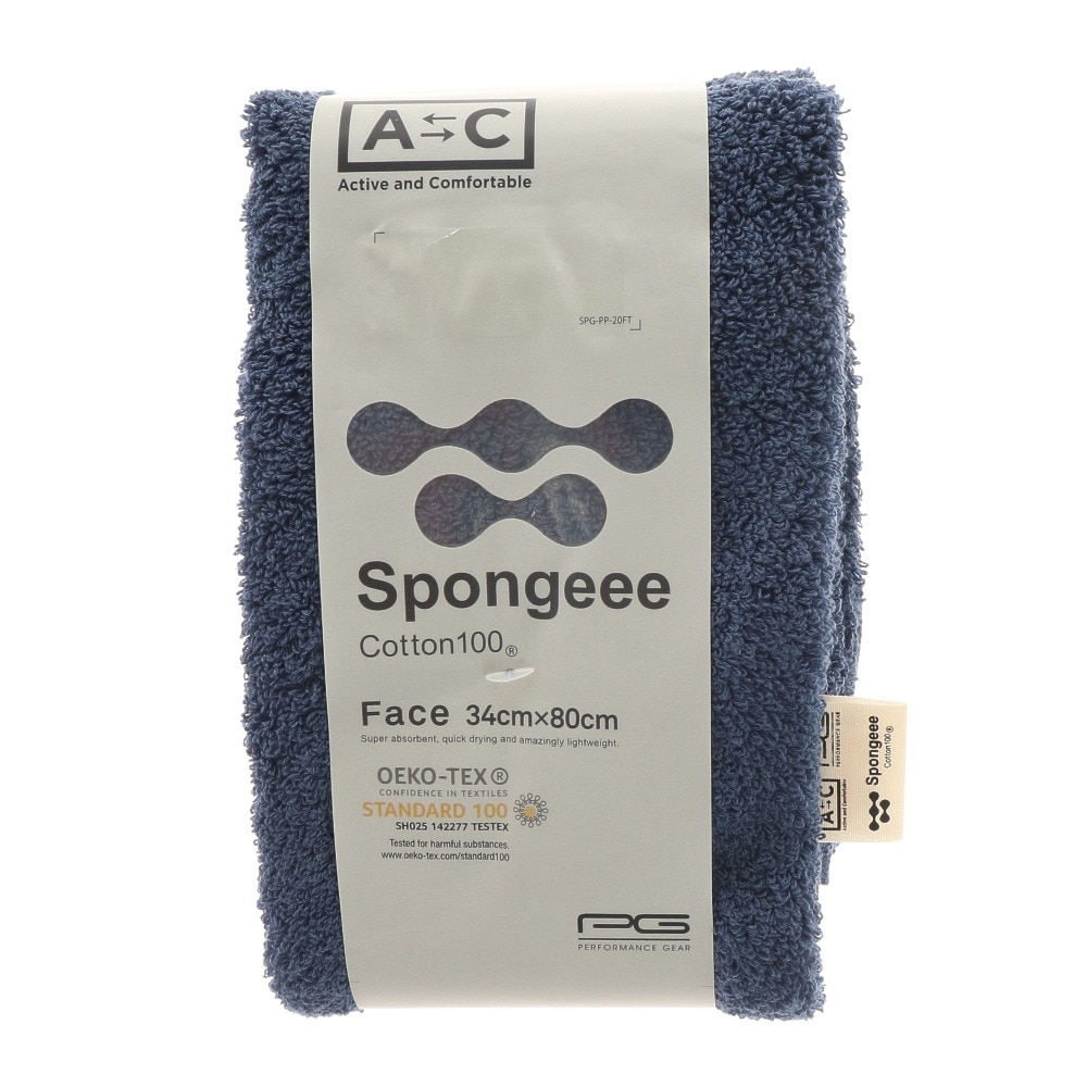 エーシーピージー（ACPG）（メンズ、レディース、キッズ）Spongeee フェイスタオル 911PA0AZ6828NVY