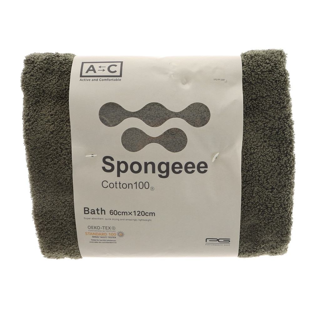 エーシーピージー（ACPG）（メンズ、レディース、キッズ）Spongeeeバスタオル 911PA0AZ6830GRN