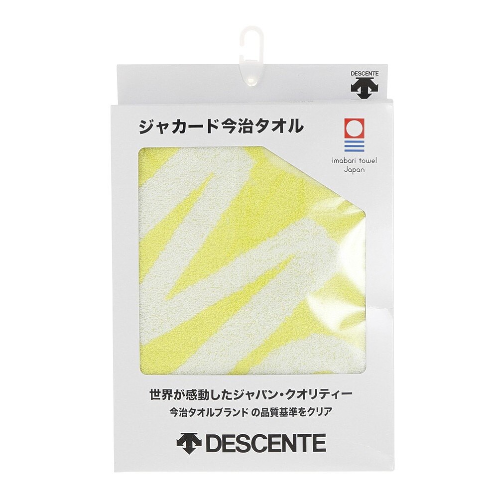 デサント（DESCENTE）（メンズ、レディース、キッズ）今治ジャカードスポーツタオル 約40×110cm DMATJE02 YGRN 今治タオル 吸水性 スポーツ 運動 部活 ジム トレーニング 汗拭き 体育