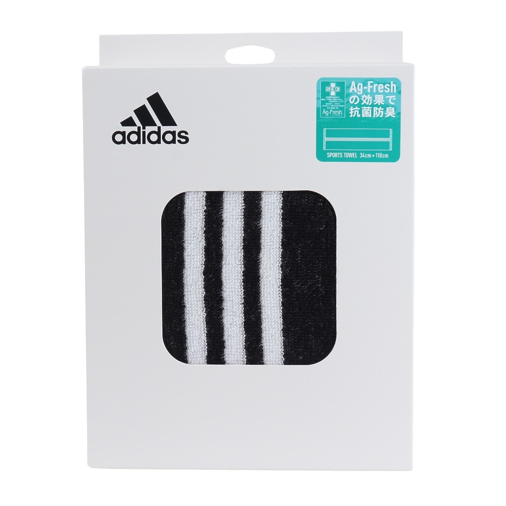 アディダス（adidas）（メンズ、レディース、キッズ）CP ST スポーツタオル 34×110cm 綿100% 黒 ADJT-953 BLK