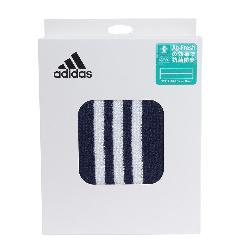 アディダス（adidas）（メンズ、レディース、キッズ）CP ST スポーツタオル 34×110cm 綿100% ネイビー ADJT-953 NVY
