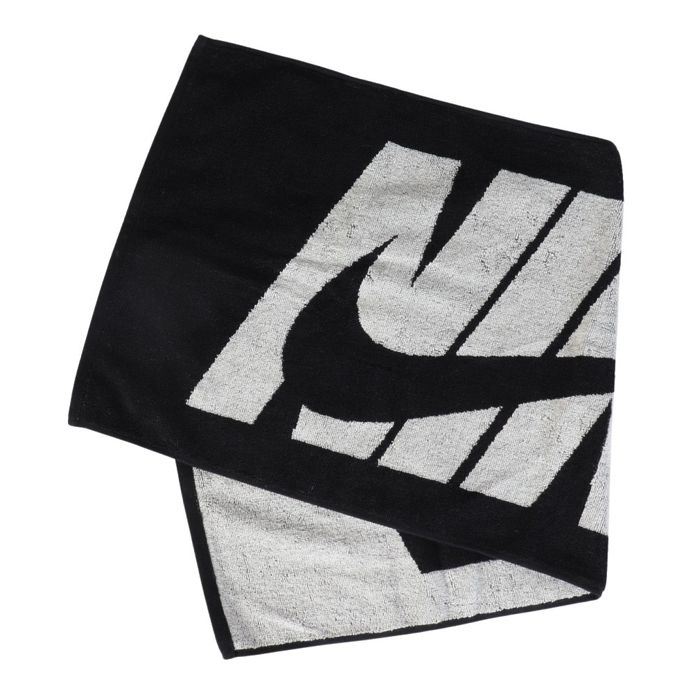 ナイキ（NIKE）（メンズ、レディース、キッズ）ジャガードタオル ミディアム TW2000-010 スポーツタオル 35×80cm 黒