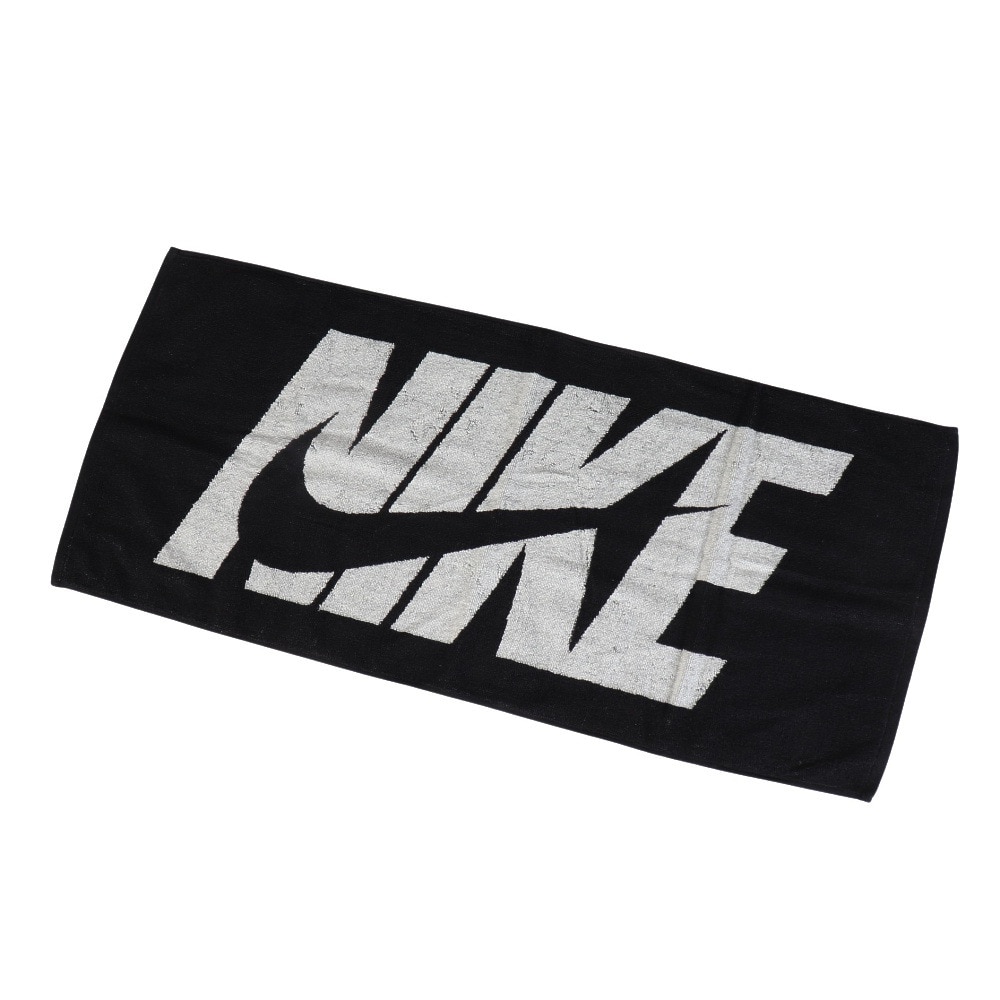 ナイキ（NIKE）（メンズ、レディース、キッズ）ジャガードタオル ミディアム TW2000-010 スポーツタオル 35×80cm 黒