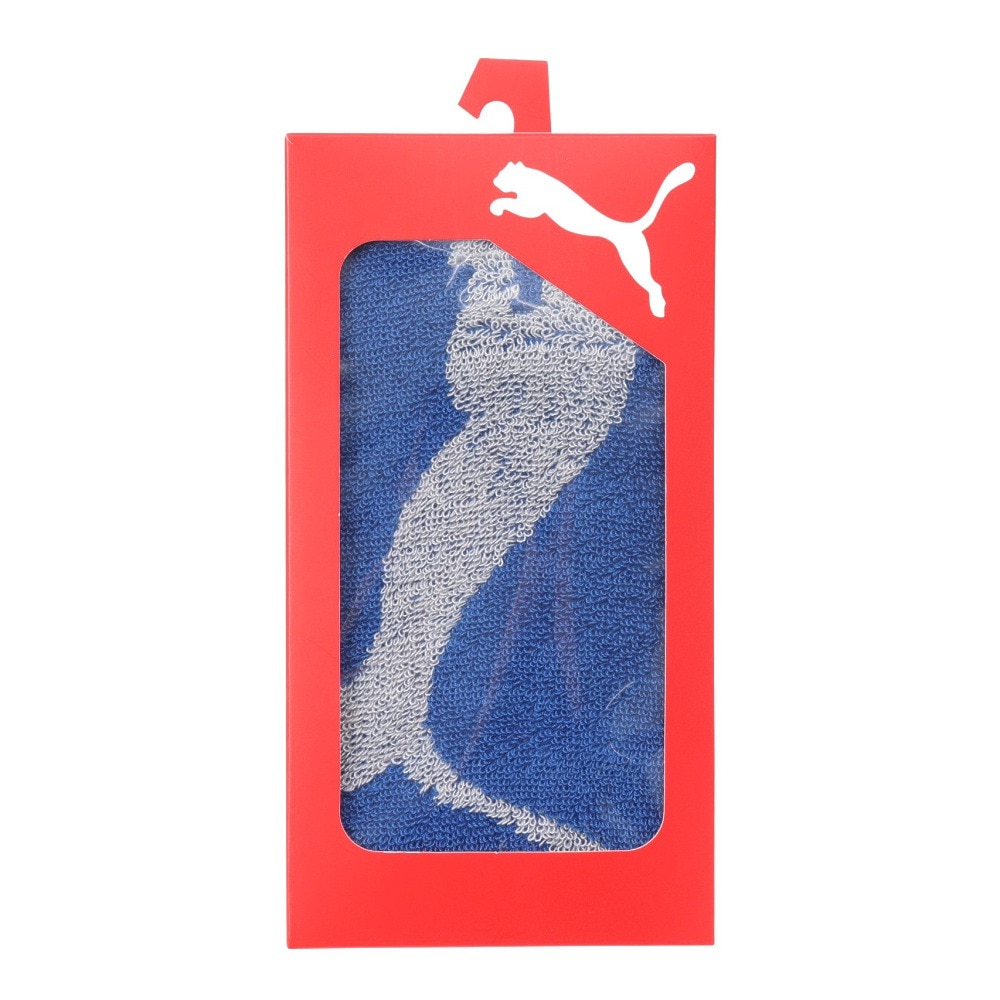 プーマ（PUMA）（メンズ、レディース）ボックスタオル トレーニング 青 N2 05466905 トレーニングタオル 運動 スポーツ ジム 吸収力 スポーティー 部活 ギフト