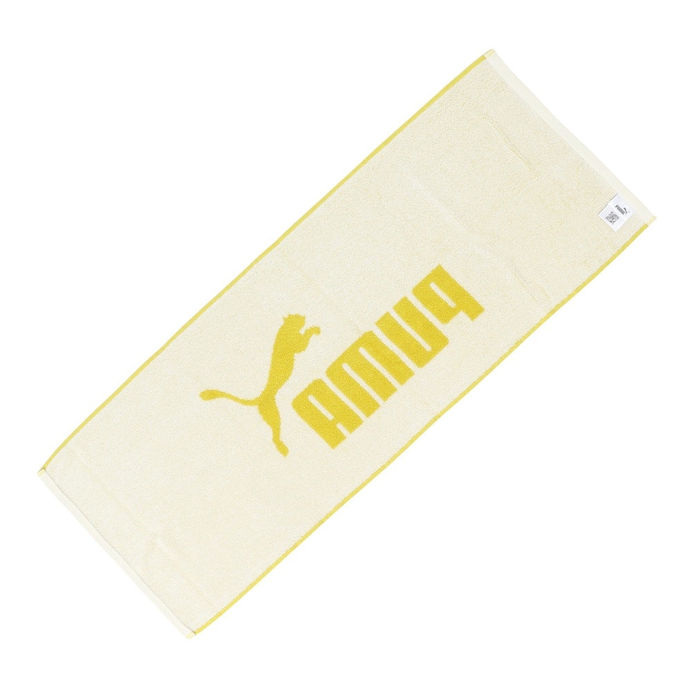 プーマ（PUMA）（メンズ、レディース）ボックスタオル トレーニング 黄色  N2 05466906 トレーニングタオル 運動 スポーツ ジム 吸収力 スポーティー 部活 