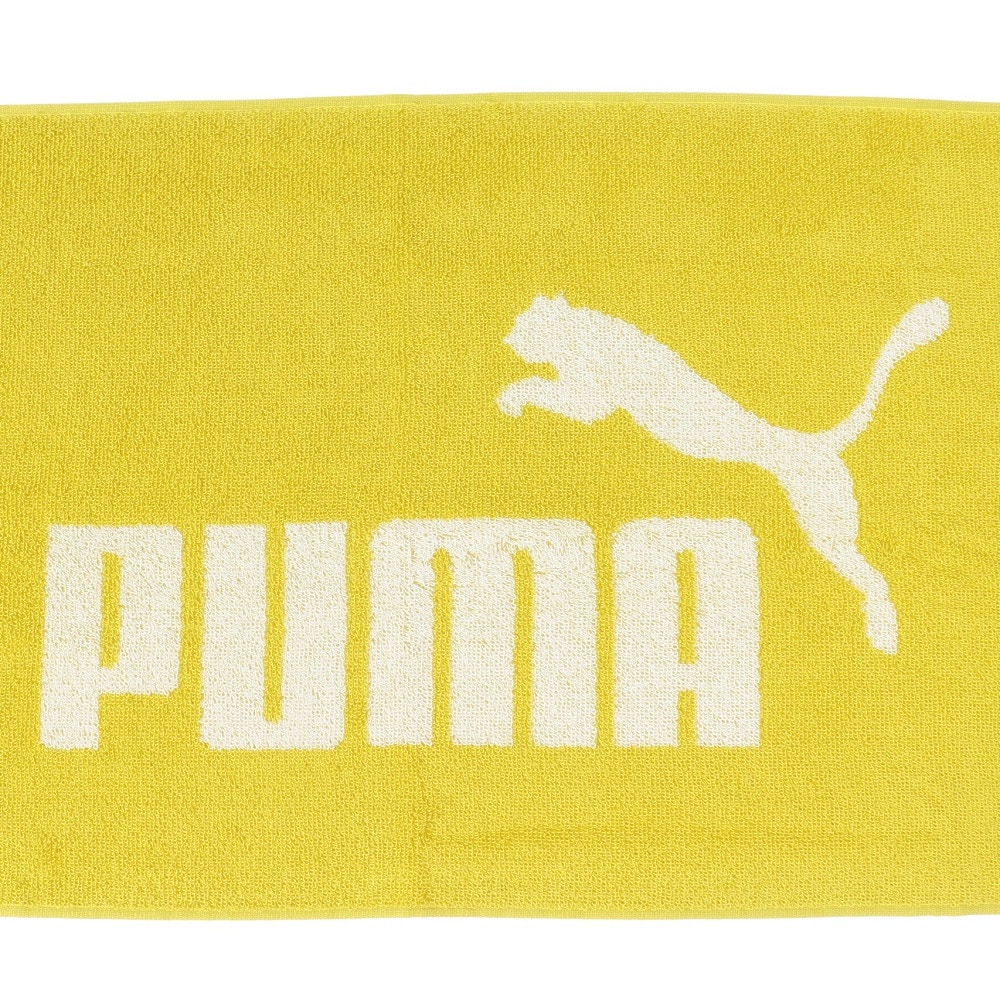 プーマ（PUMA）（メンズ、レディース）ボックスタオル トレーニング 黄色  N2 05466906 トレーニングタオル 運動 スポーツ ジム 吸収力 スポーティー 部活 