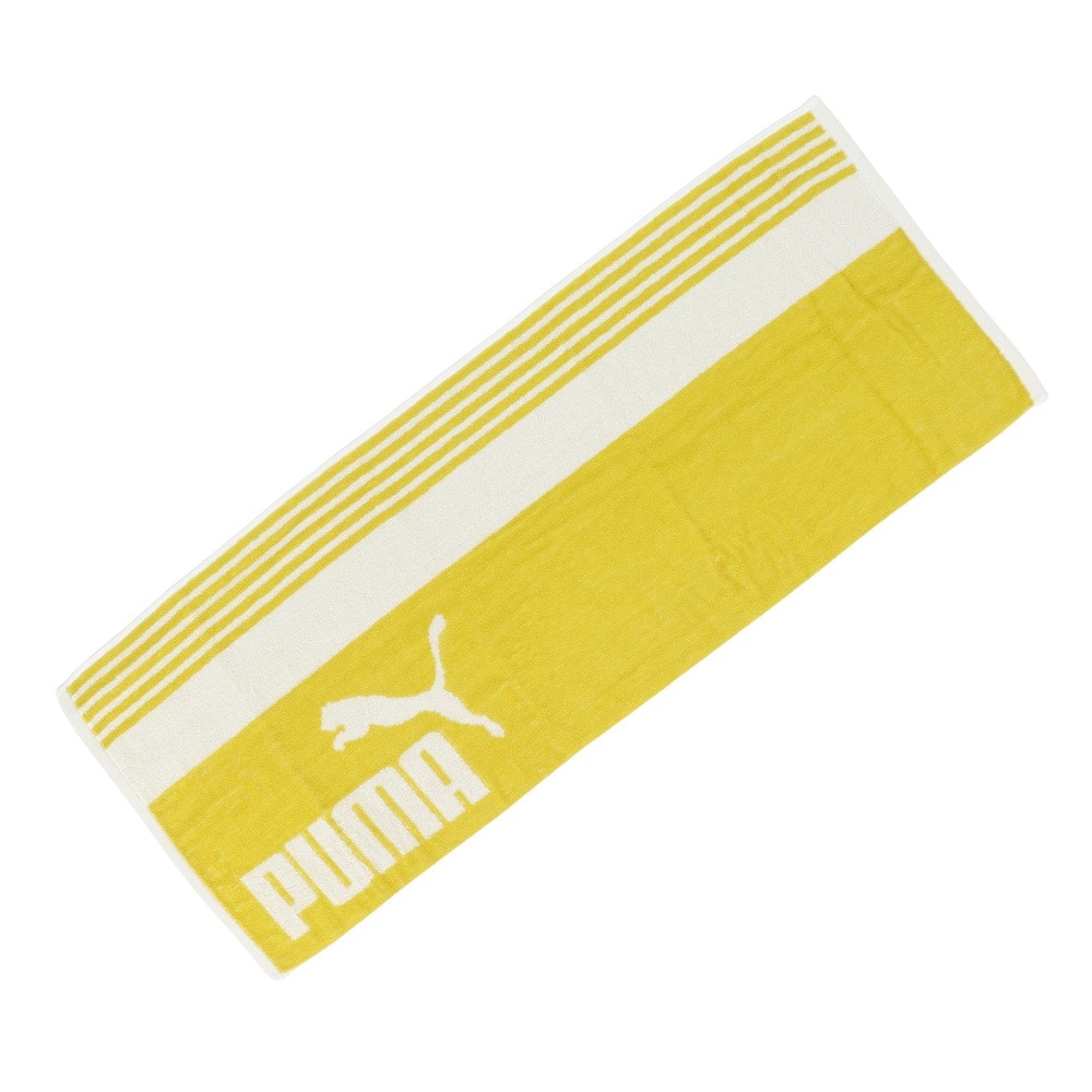 プーマ（PUMA）（メンズ、レディース、キッズ）ボックス タオル 黄色 BC 05487303 トレーニングタオル 運動 スポーツ ジム 吸収力 スポーティー 部活 