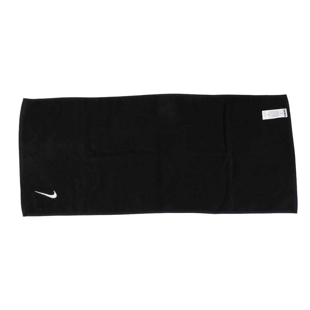ナイキ（NIKE）（メンズ、レディース、キッズ）ソリッドコアタオル ミディアム 黒 TW2001-010 吸水性 コットン ロゴ入り 記念品 お祝い ギフト プレゼント