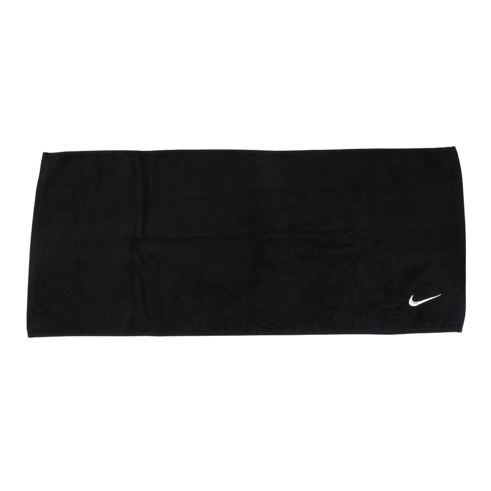 ナイキ（NIKE）（メンズ、レディース、キッズ）ソリッドコアタオル ミディアム 黒 TW2001-010 吸水性 コットン ロゴ入り 記念品 お祝い ギフト プレゼント