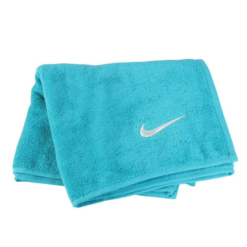 ナイキ（NIKE）（メンズ、レディース、キッズ）ソリッドコアタオル ミディアム 青 TW2001-322 吸水性 コットン ロゴ入り 記念品 お祝い ギフト プレゼント