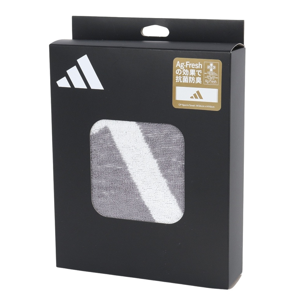 アディダス（adidas）（メンズ、レディース、キッズ）タオル CP ST スポーツタオル 白 110×34cm ADJT-962 WHT マフラータオル プレゼント ギフト 抗菌 防臭