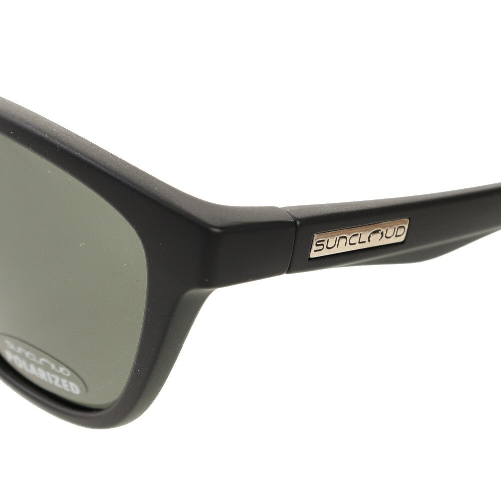 サンクラウド（SUNCLOUD）（メンズ、レディース）TOPSAIL MATTE BLACK スポーツサングラス 218101161-TOPSAIL-MT BLK-GREEN 偏光 UV