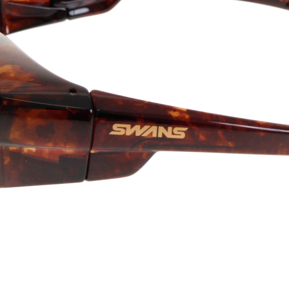 スワンズ（SWANS）（メンズ、レディース）オーバーグラス ハーフリム 偏光レンズモデル OG5-0751 DMBR ケース付 サングラス UV