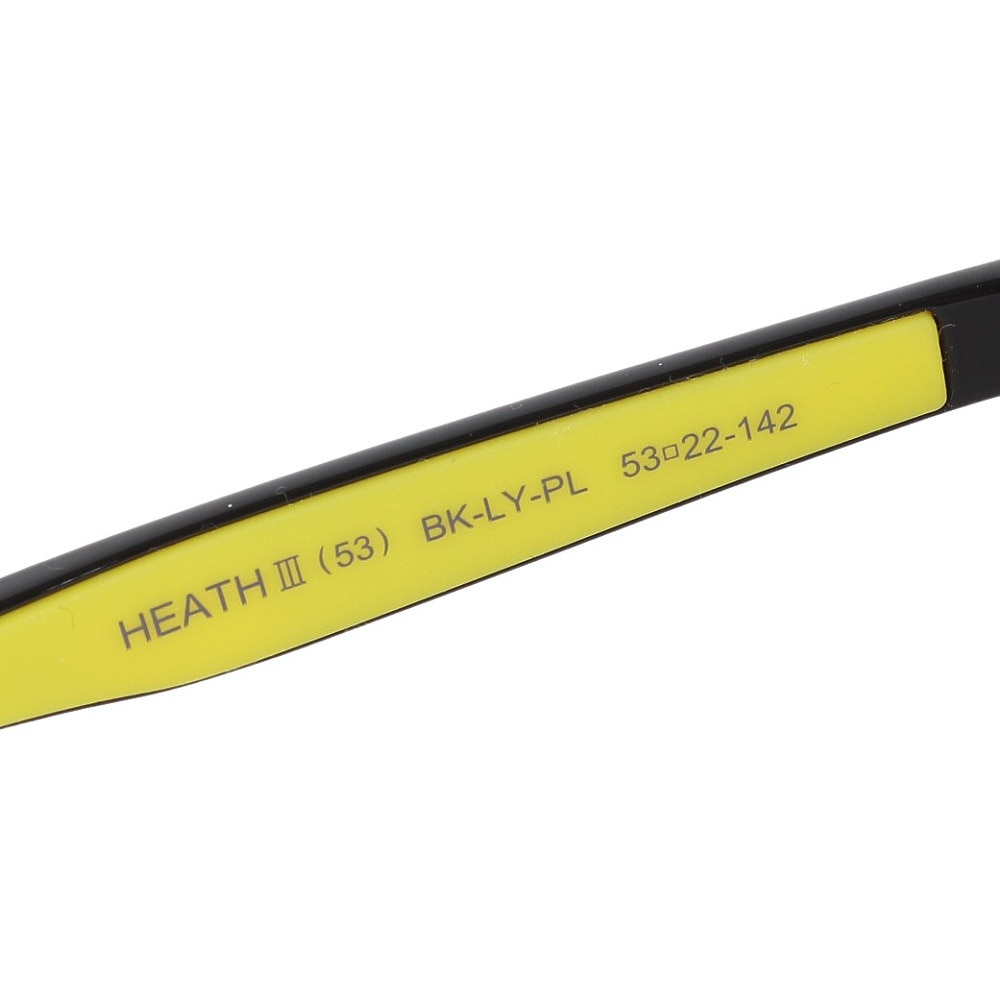 アイヴォル（EYEVOL）（メンズ、レディース）サングラス 偏光レンズ採用 HEATH 3 BK LY PL BK PL サイズ53