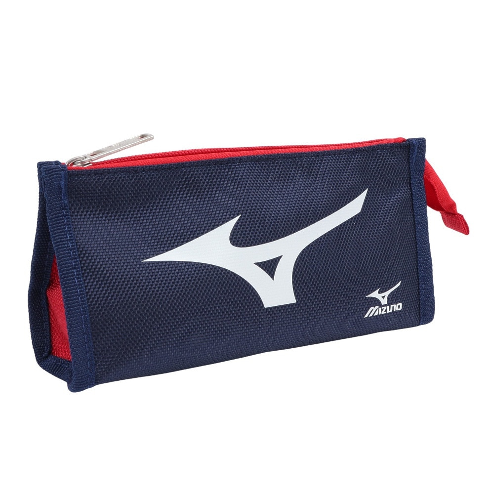 ミズノ（MIZUNO）（メンズ、レディース、キッズ）ペンケース マルチ 紺×赤 S1417240 筆箱 筆記用具入れ 学校 学生 新調 新学期