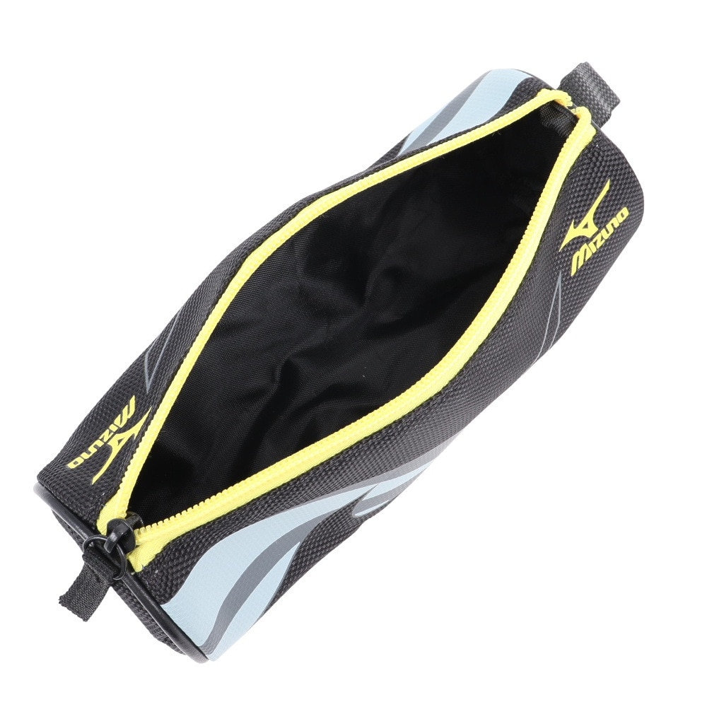 ミズノ（MIZUNO）（メンズ、レディース、キッズ）ペンケース 筒型 ブラック 黒×黄 S1413651 BK 筆箱 筆記用具入れ 学校 学生 新調 新学期