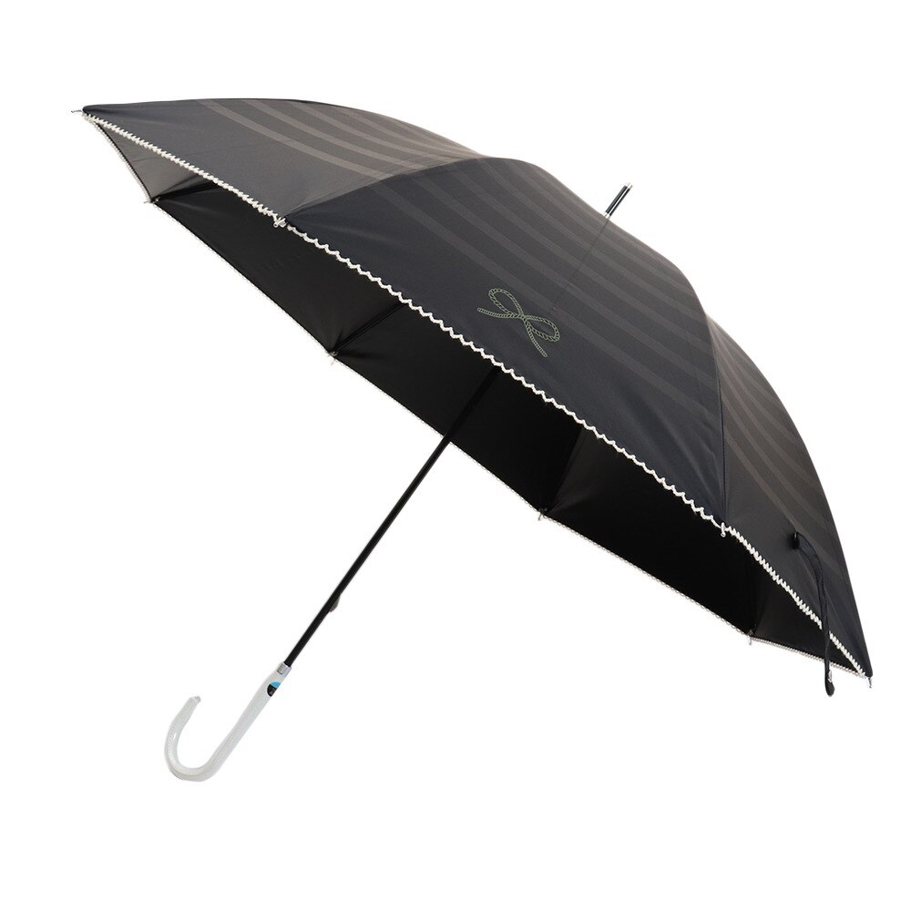  日傘50cm ベーシックエンボス ボーダー 919004