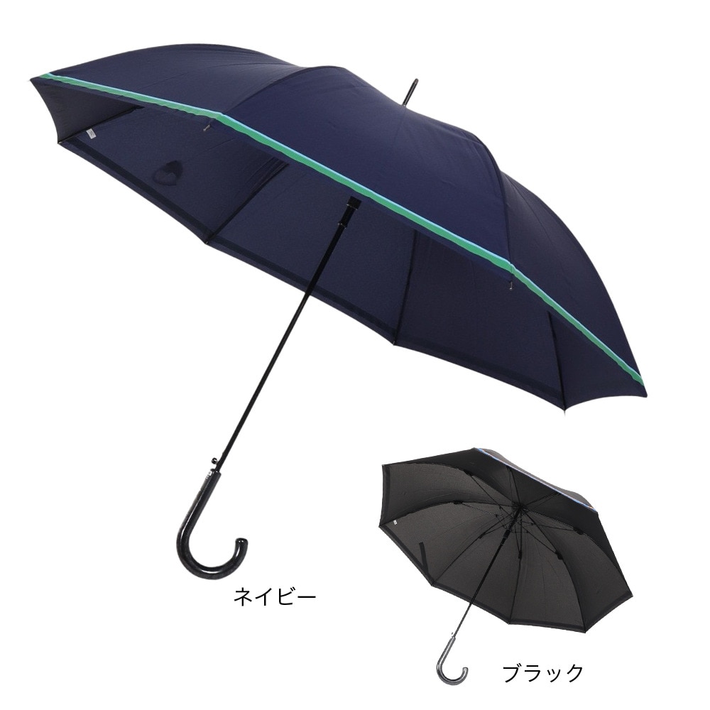 チャンピオン（CHAMPION）（メンズ）雨傘 ボーダージャンプ傘 65cm CHM31JP BK 長傘 黒 