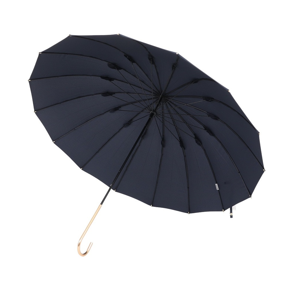 ワールド パーティー（W.P.C）（メンズ、レディース）雨傘 16本骨ソリッド 長傘 5559-01-001 ネイビー 55cm