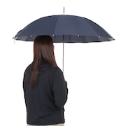 (メンズ、レディース)雨傘 16本骨ソリッド 長傘 5559-01-001 ネイビー 55cm
