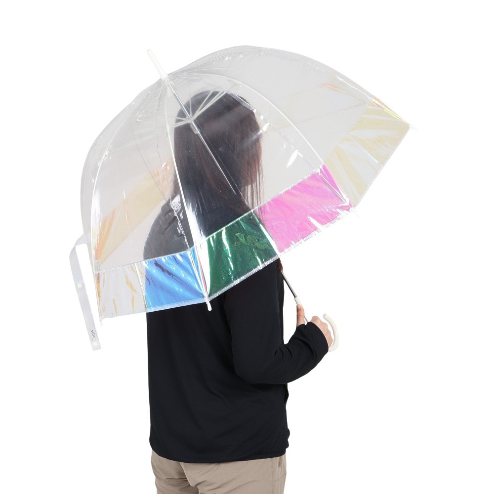 ワールド パーティー（W.P.C）（レディース）雨傘 ビニール傘 ドームシャイニー 長傘 PT-031-001 クリア 60cm