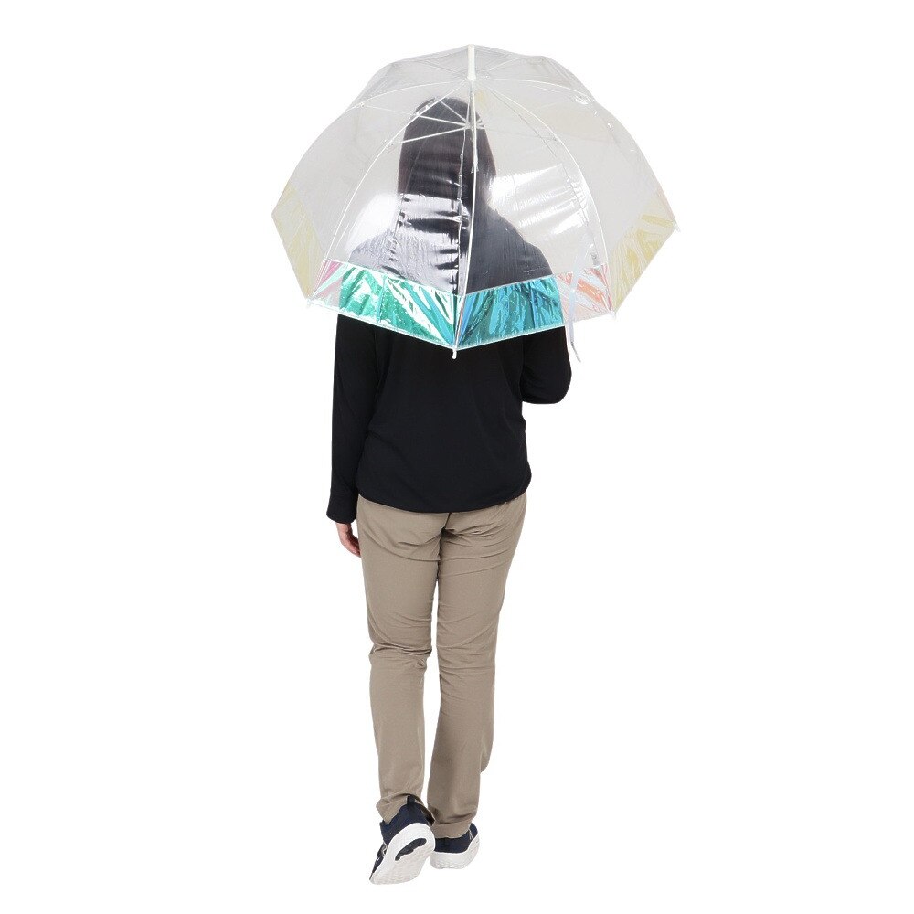 ワールド パーティー（W.P.C）（レディース）雨傘 ビニール傘 ドームシャイニー 長傘 PT-031-001 クリア 60cm
