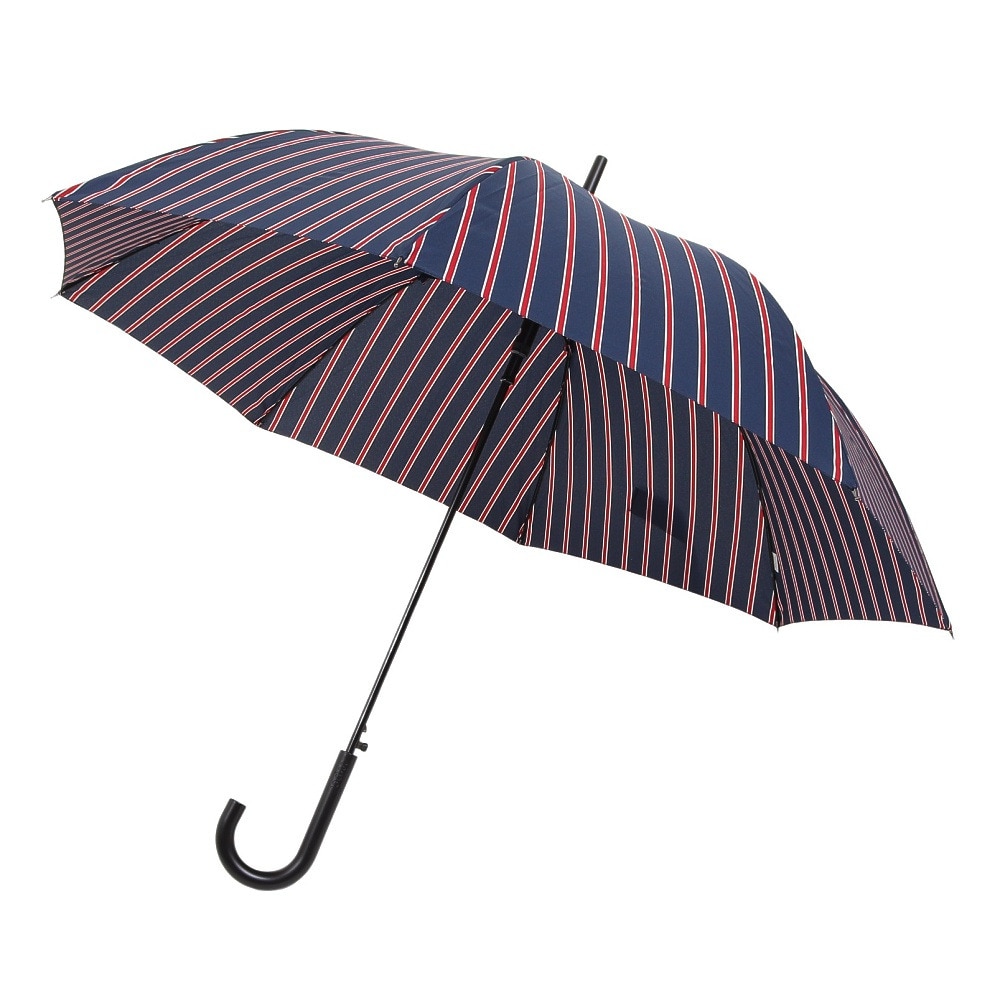 ワールド パーティー（W.P.C）（メンズ、レディース）雨傘 ベーシックジャンプアンブレラ 長傘 65cm UX01-011-001 スクールストライプ ネイビー