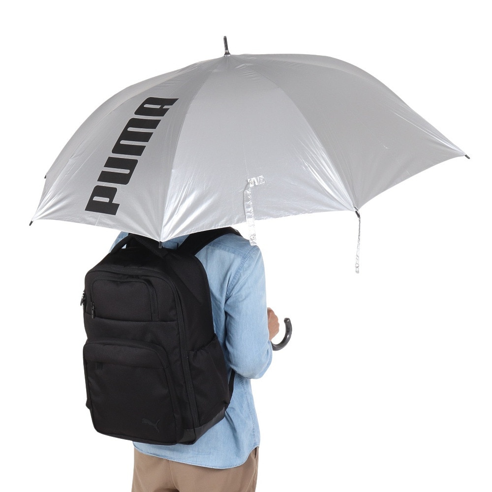 プーマ（PUMA）（メンズ、レディース）晴雨兼用 長傘 張り分けジャンプ傘 PBP59JP70 シルバー 70cm