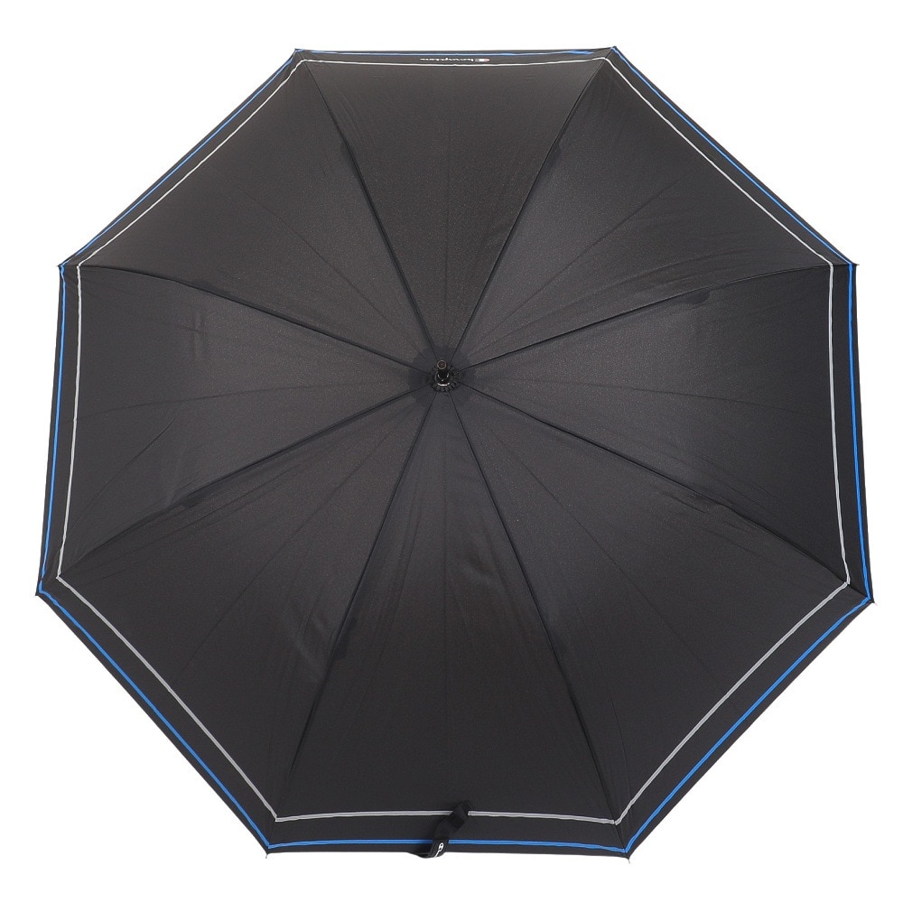 チャンピオン（CHAMPION）（メンズ、レディース）雨傘 ボーダー柄 ジャンプ傘 長傘 CHM34JP65 BK 黒 65cm
