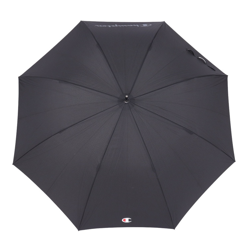 チャンピオン（CHAMPION）（メンズ、レディース）雨傘 ジャンプ傘 長傘 CHM42JP65 BK 耐風無地 黒 65cm