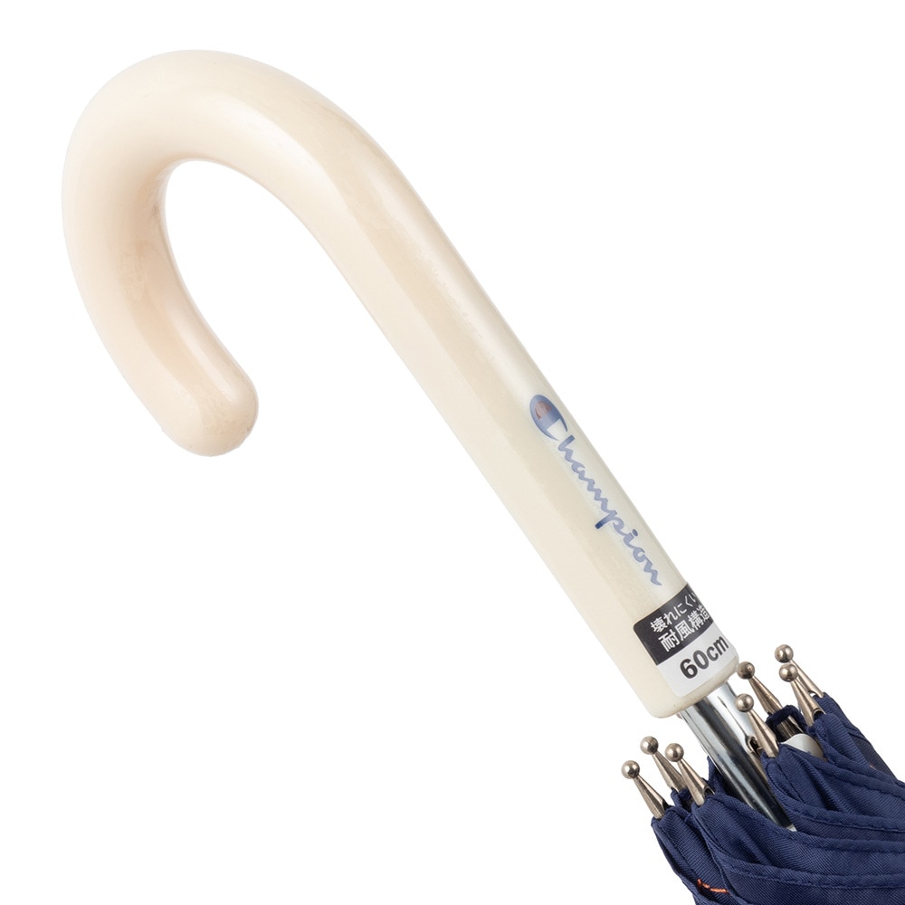 チャンピオン（CHAMPION）（レディース）雨傘 長傘 くすみ無地 60cm ジャンプ耐風傘 CHL71JP60 NV ネイビー