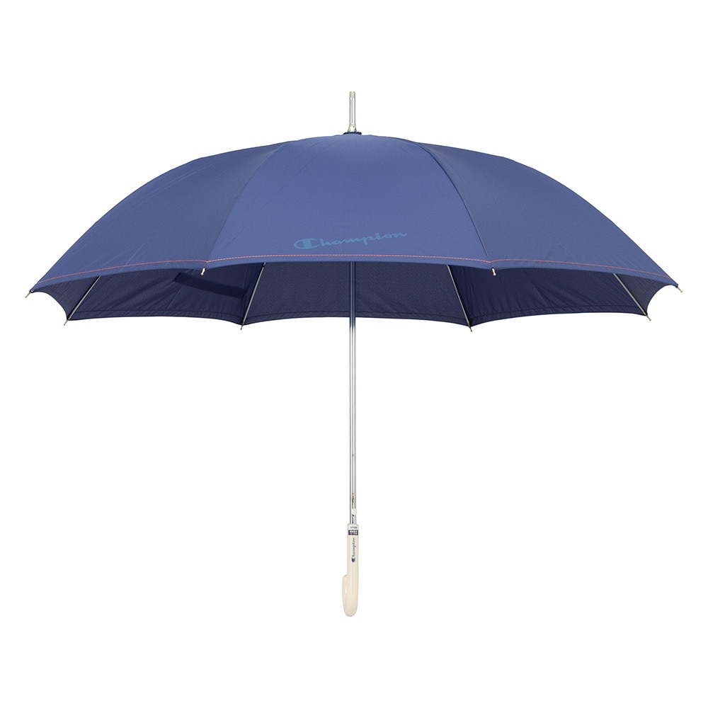 チャンピオン（CHAMPION）（レディース）雨傘 長傘 くすみ無地 60cm ジャンプ耐風傘 CHL71JP60 NV ネイビー